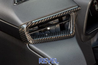 Revel Dry Carbon Front A/C Dash Panel Covers (FRONT): Toyota GR Corolla 2023+