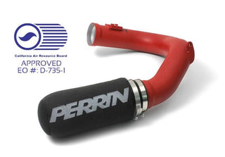 Perrin Cold Air Intake (Wrinkle Red): Scion FRS (13-16) / Subaru BRZ (13-20) / Toyota 86 (17-20) w/ Automatic Transmission