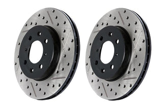 Stoptech Slotted & Drilled Sport Brake Rotor (Black E-Coat): BRZ/FR-S/86/GR86