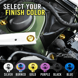 ZSPEC Titanium Hood Fastener Kit for 2023-2026 Toyota GR Corolla