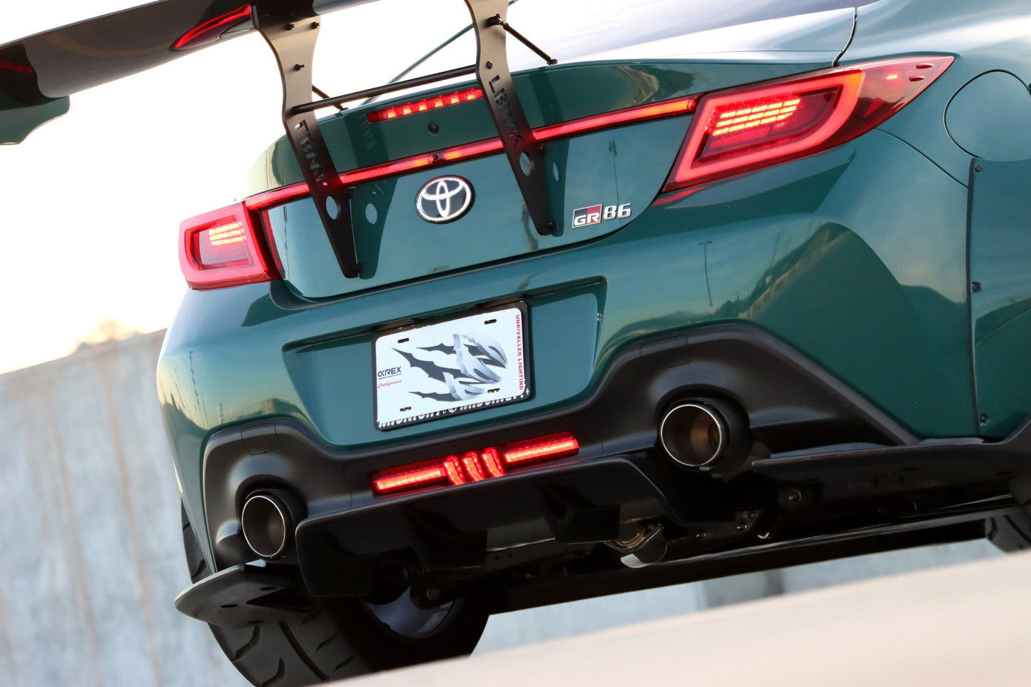 AlphaRex LUXX LED Tail Lights (Black / Smoke): Toyota GR86 & Subaru BRZ 2.4L 2022 - 2025
