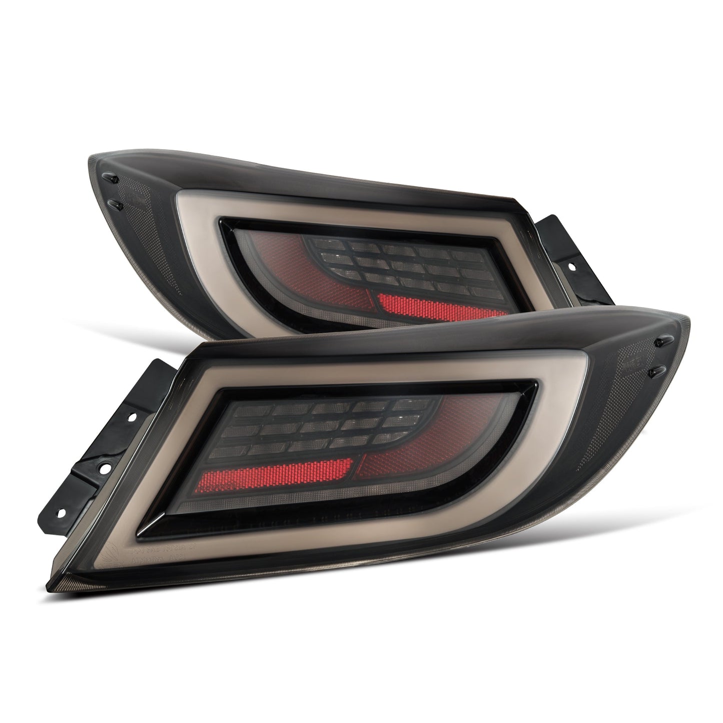 AlphaRex LUXX LED Tail Lights (Black / Smoke): Toyota GR86 & Subaru BRZ 2.4L 2022 - 2025