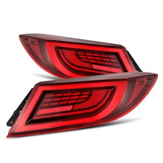 AlphaRex LUXX LED Tail Lights (Vivid Red): Toyota GR86 & Subaru BRZ 2.4L 2022 - 2026