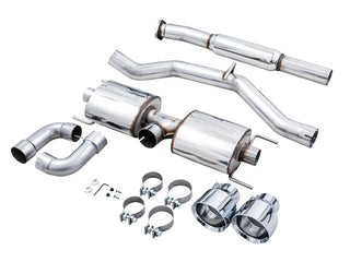 AWE Touring Edition Cat-Back Exhaust (Polished Tips): Toyota GR86 & Subaru BRZ 2.4L 2022 - 2024