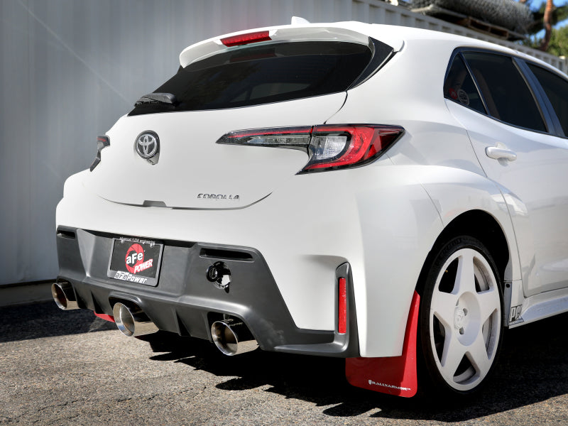 AFE Gemini XV Cat-Back Exhaust System (Polished Tips): Toyota GR Corolla 1.6L Turbo 2023 - 2024