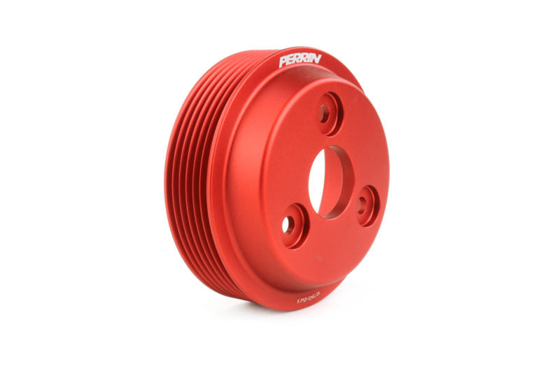 Perrin Water Pump Pulley (Red): Toyota GR86 & Subaru BRZ 2.4L 2022 - 2025