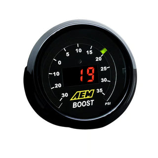 AEM Digital Boost Gauge 35psi 52mm: Fits Most Models