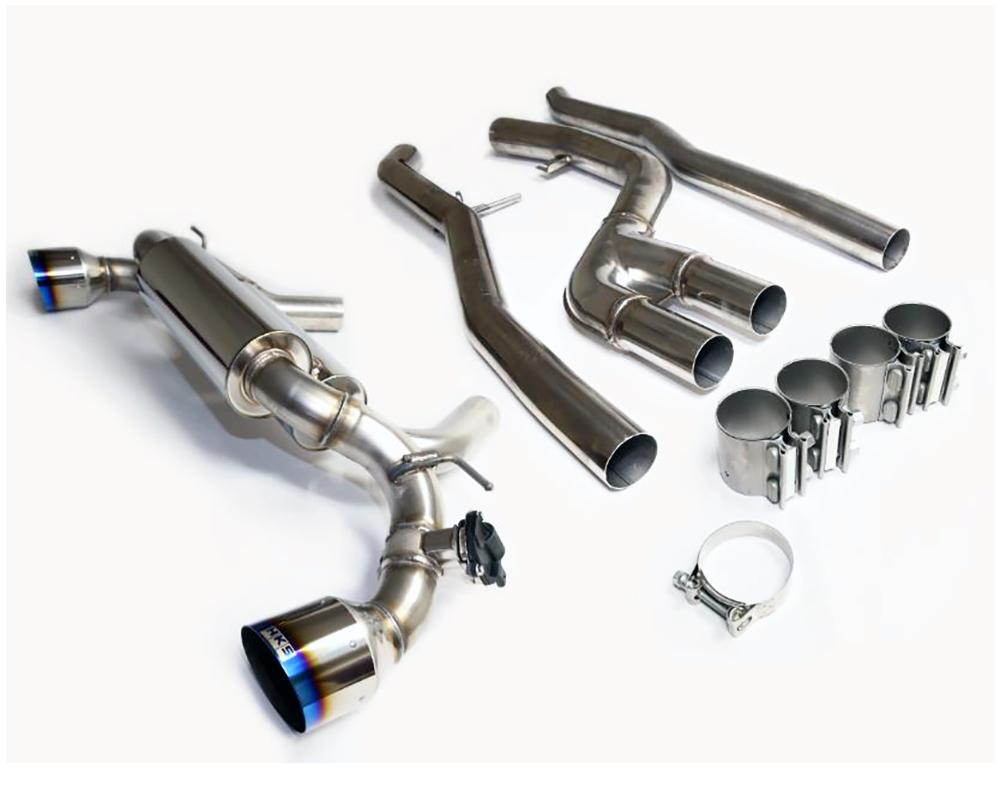 HKS Dual Hi-Power Titanium Tip Catback Exhaust: Toyota GR Supra A90 2020+ (B58) w/o OPF