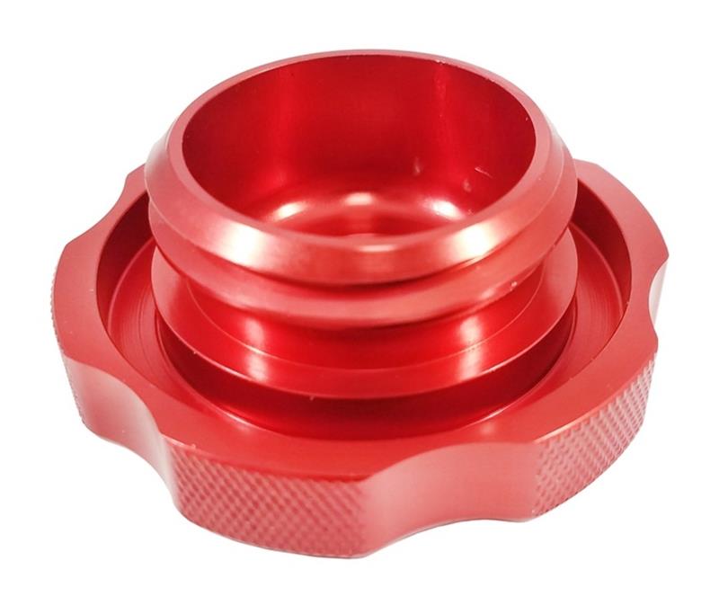 Torque Solution Billet Oil Cap 89+ Subaru - Red