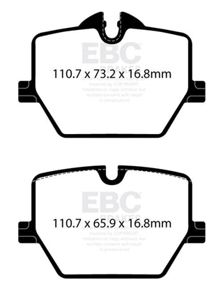 EBC 2019+ BMW Z4 G29 Yellowstuff Rear Brake Pads