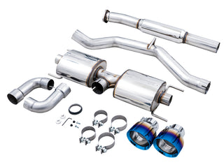 AWE Touring Edition Exhaust - Vapor Blue Tips: Scion FR-S / Subaru BRZ / Toyota 86 / GR86 2013 - 2026