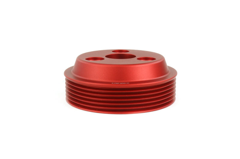 Perrin Water Pump Pulley (Red): Toyota GR86 & Subaru BRZ 2.4L 2022 - 2025