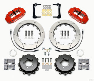 Wilwood Narrow Superlite 4R Rear Kit 12.88in Red 2012-Up Toyota / Scion FRS w/Lines