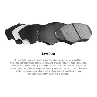 R1 06-19 Scion IQ Front R1 Ceramic Brake Pads