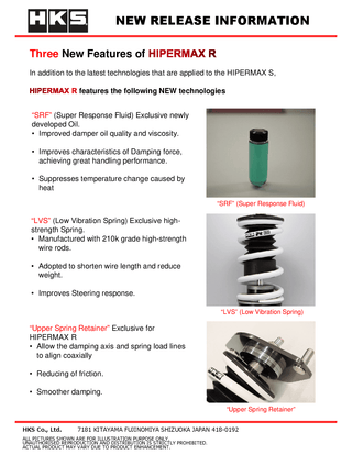 HKS Hipermax R Coilovers: Toyota GR Supra (20+)