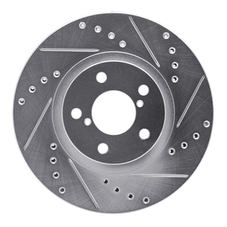 R1 Concepts Drilled & Slotted Silver Brake Rotor (FRONT RIGHT): BRZ/FR-S/86