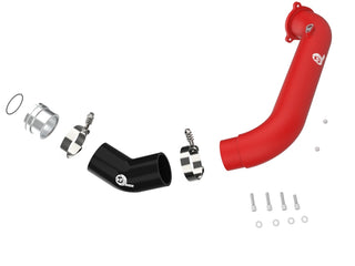 AFE BladeRunner Hot Charge Pipe (Red): Toyota GR Supra 2.0L Turbo 2021 - 2024