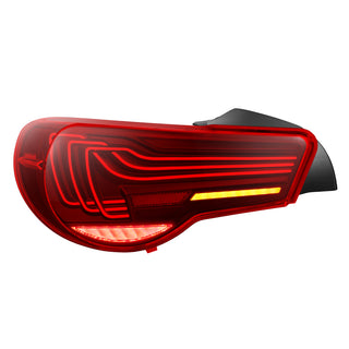 AlphaRex LUXX-Series LED Tail Lights - Red: Scion FR-S / Subaru BRZ / Toyota 86 2013 - 2021