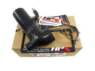 HPS Black Reinforced Silicone Post MAF Air Intake Hose Kit - Retain Stock Sound Tube Subaru 13-16 BRZ