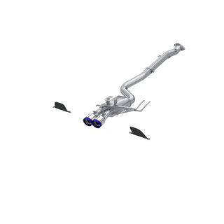 MBRP Cat Back Exhaust System (Dual Center Exit, Titanium Tips): Toyota GR Corolla 1.6L Turbo 2023 - 2024