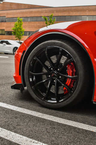 DBA 04-07 STi/2017 BRZ w/Perf. Pkg. 10 Hole Front Slotted 5000 Series 2/PC Rotor Assembled w/Blk Hat