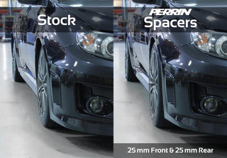 PERRIN 02-14 Subaru WRX / 2004 STI / 13-25 BRZ & Toyota GR86 25mm Wheel Spacers 5x100 56mm CB - Pair