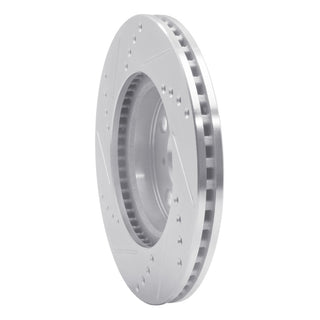 R1 06-19 Scion IQ Front Right Drilled & Slotted Silver Brake Rotor