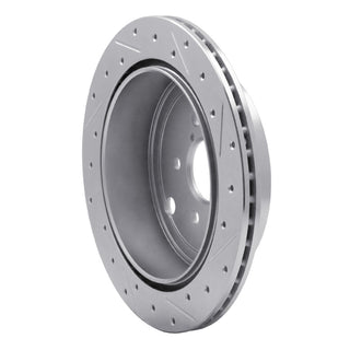 R1 Concepts Drilled & Slotted Silver Brake Rotor (REAR LEFT): GR86/BRZ/86/FR-S