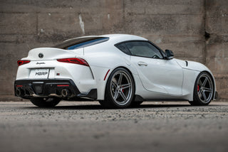 MBRP Cat Back Exhaust System (Active Profile w/ Carbon Fiber Tips): Toyota GR Supra 3.0L Turbo 2020 - 2024