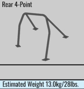 Cusco Roll Cage 4pt Safety21 Steel 2 Pass Roll Cage: Subaru BRZ (13-20), Scion FR-S (13-16) & Toyota 86 (17-20)