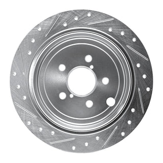R1 Concepts Silver Drilled & Slotted Brake Rotor (REAR RIGHT): BRZ/FR-S/86