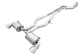 AWE Non-Resonated Touring Edition Cat-Back Exhaust (Polished Tips): Toyota GR Supra 3.0L Turbo 2020 - 2024