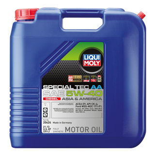 Liqui Moly Special Tec AA Motor Oil SAE 5W40 Diesel: Fits Most Models