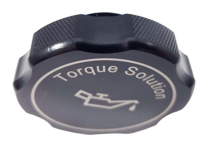 Torque Solution Billet Oil Cap 89+ Subaru - Black