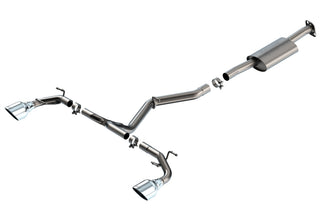 Borla S-Type Cat-Back Exhaust System (Polished Tips): Toyota GR86 & Subaru BRZ 2.4L 2022 - 2024