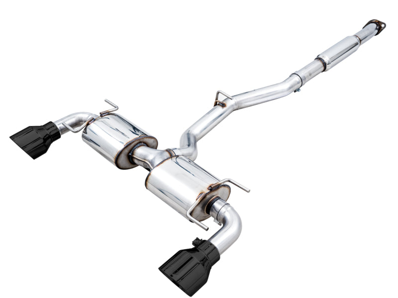 AWE Touring Edition Cat-Back Exhaust (Black Tips): Toyota GR86 & Subaru BRZ 2.4L 2022 - 2024