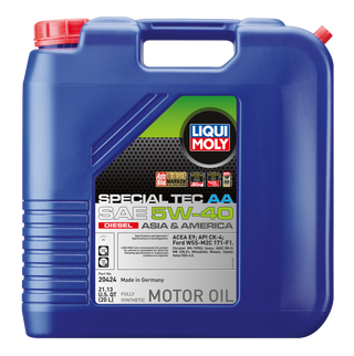 Liqui Moly Special Tec AA Motor Oil SAE 5W40 Diesel: Fits Most Models