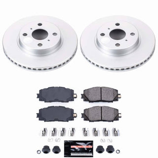 PowerStop Front Z23 Coated Brake Kit: 2013 Scion iQ