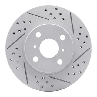 DFC 06-19 Scion IQ Front Right Drilled & Slotted Geoperformance Rotor