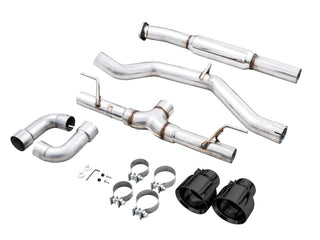 AWE Track Edition Cat-Back Exhaust (Black Tips): Toyota GR86 & Subaru BRZ 2.4L 2022 - 2024