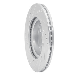 R1 12-15 Scion IQ Front Right Drilled & Slotted Silver Brake Rotor