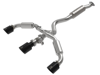 AFE Gemini XV Cat-Back Exhaust System (Black Tips): Toyota GR Corolla 1.6L Turbo 2023 - 2024