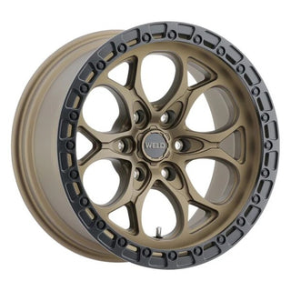 Weld 17x9 Ledge 6 6x135 ET00 BS 5.00 Satin BRZ / Satin BLK Ring 87.1