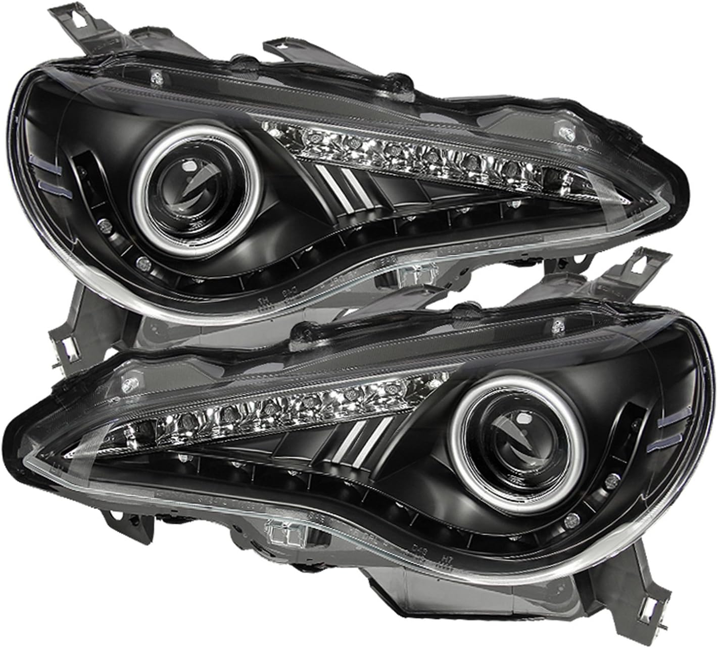 Spyder LED Halo Projector Headlights (Black): Scion FR-S 2013 - 2016