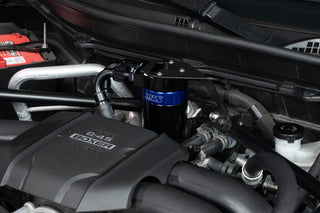 HPS Performance Aluminum Oil Catch Can Kit 2022-2025 Toyota GR86 2.4L FA24D, Blue, 860-026BL