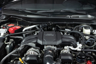 HPS Performance Aluminum Oil Catch Can Kit 2022-2025 Toyota GR86 2.4L FA24D, Black, 860-026WB