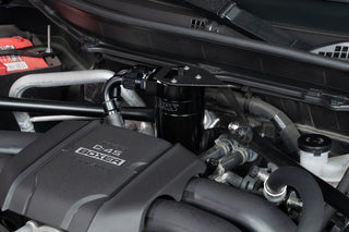 HPS Performance Aluminum Oil Catch Can Kit 2022-2025 Toyota GR86 2.4L FA24D, Black, 860-026WB