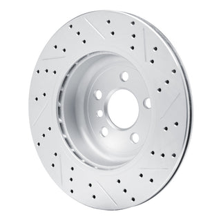 DFC Drilled & Slotted Geoperformance Rotor (RIGHT REAR): Toyota GR Supra (20-26)