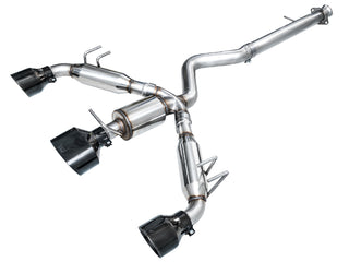 AWE Track Edition Cat-Back Exhaust (Black Tips): Toyota GR Corolla 1.6L Turbo 2023 - 2024