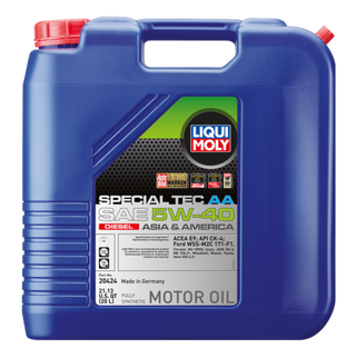 Liqui Moly Special Tec AA Motor Oil SAE 5W40 Diesel: Fits Most Models